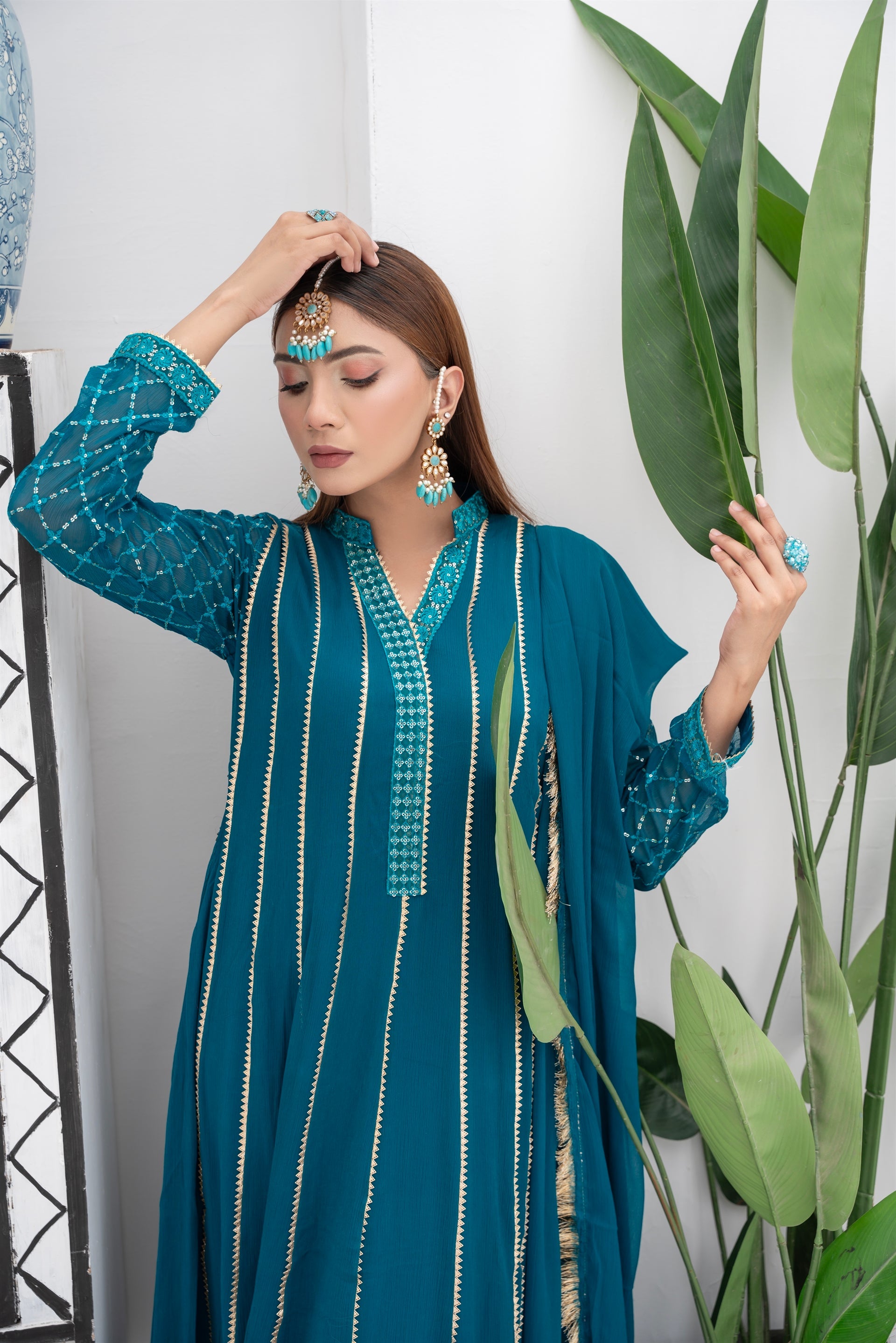 KURTI - 106 - TEAL - PRET