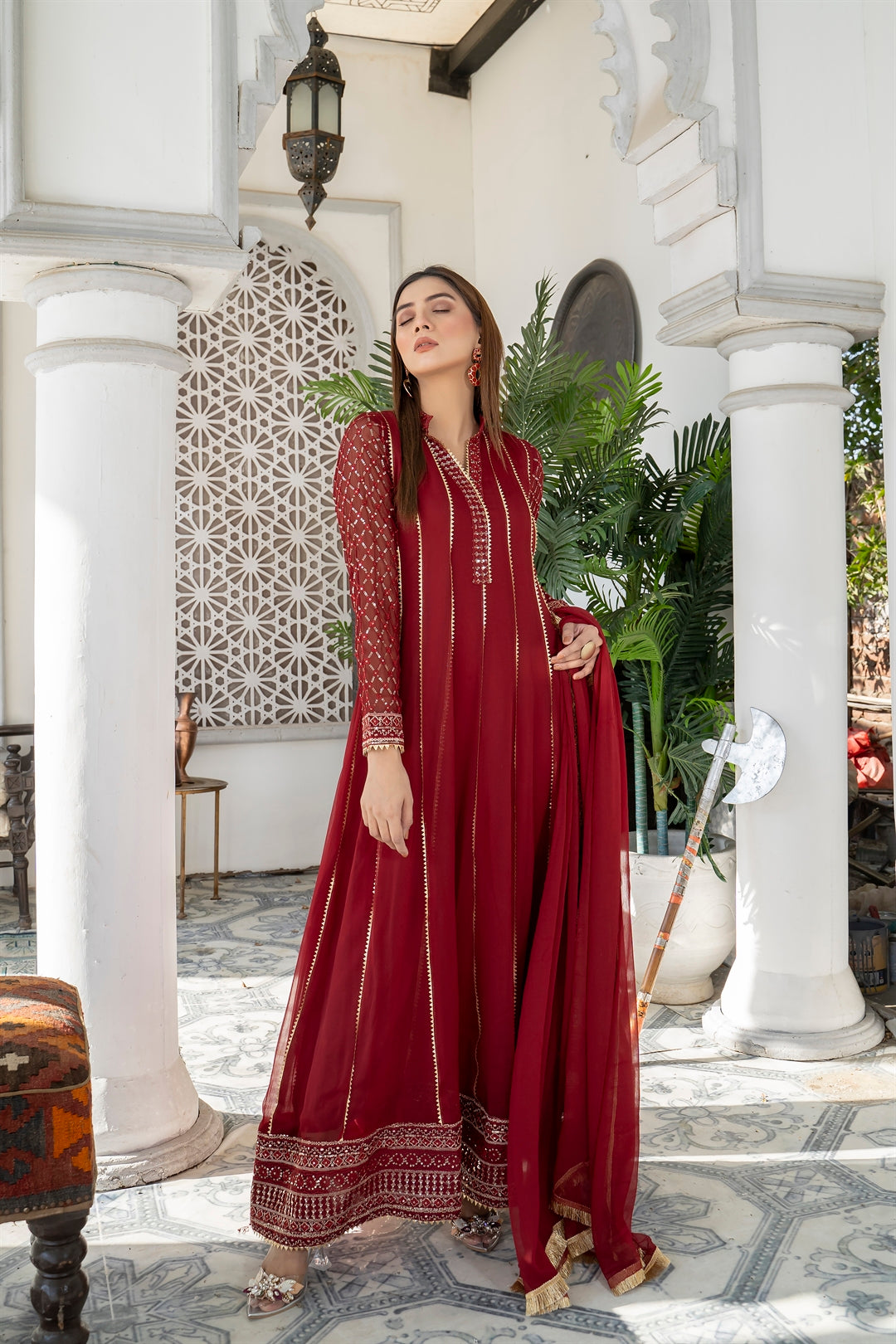 KURTI - 106 - MAROON - PRET