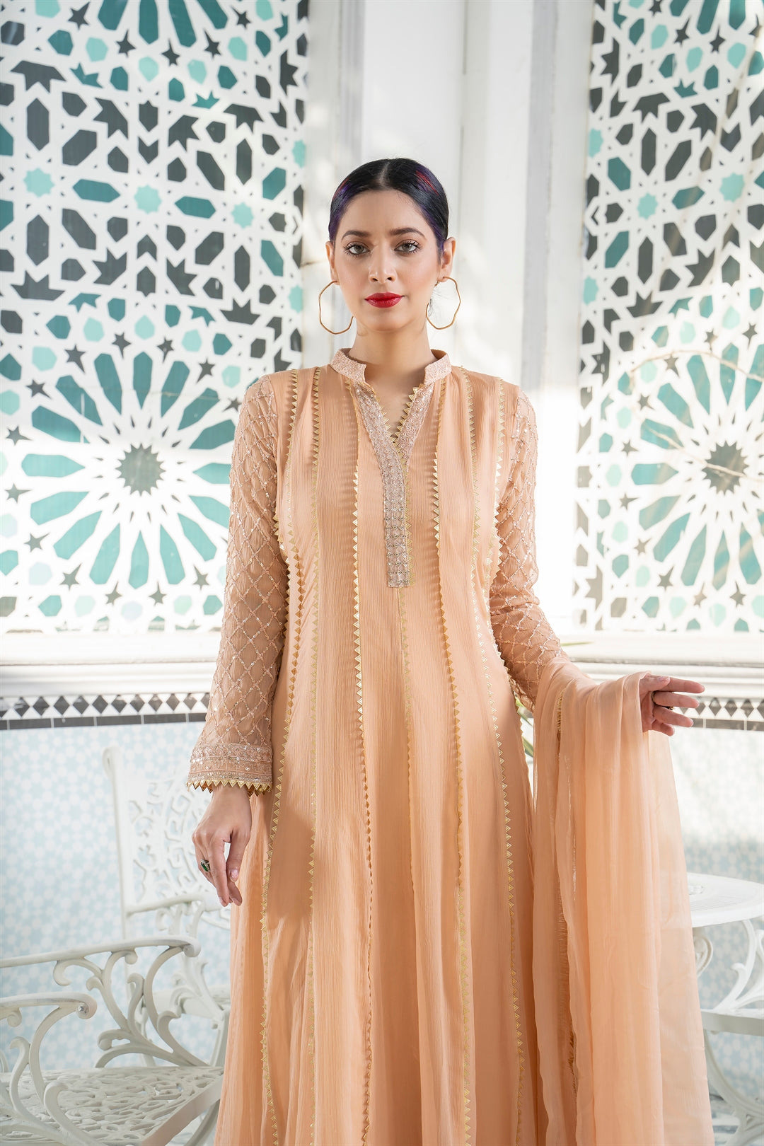 KURTI - 106 - PEACH - PRET