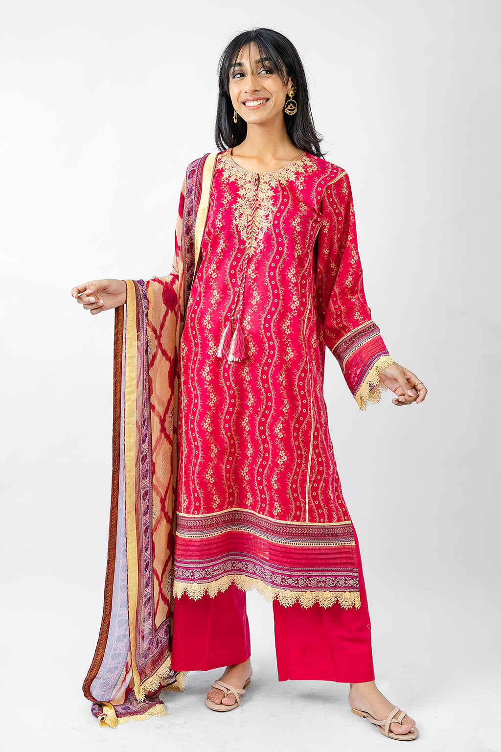 MEERAK - BLOSSOM-3PC-UNSTITCHED