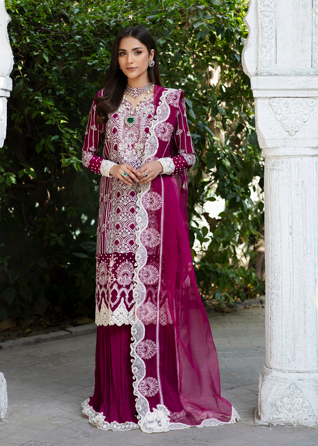 RANG E NOOR - SUMBUL-FUCHSIA - LUXURY PRET