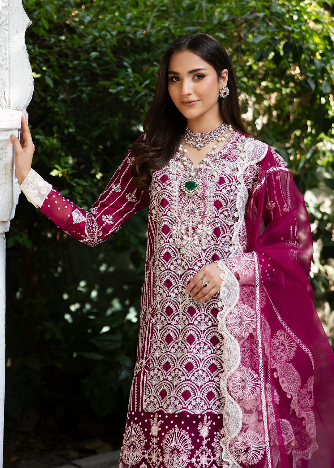 RANG E NOOR - SUMBUL-FUCHSIA - LUXURY PRET