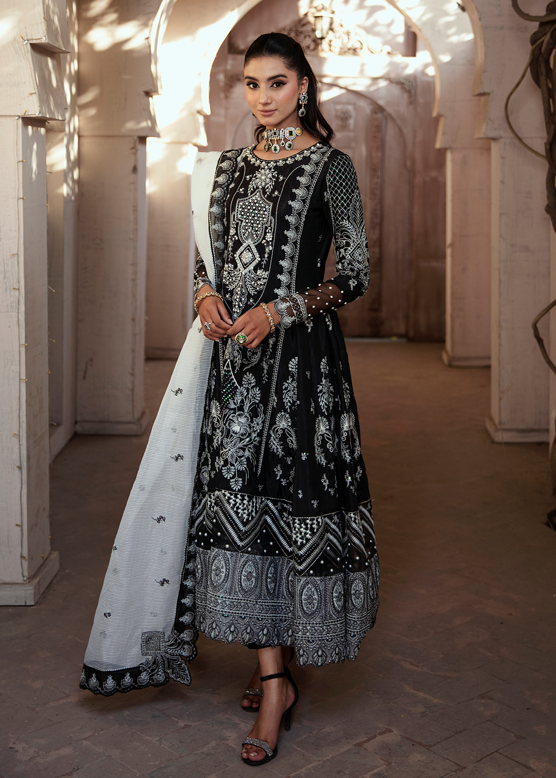 RANG E NOOR - NEEL KAMAL-BLACK - LUXURY PRET