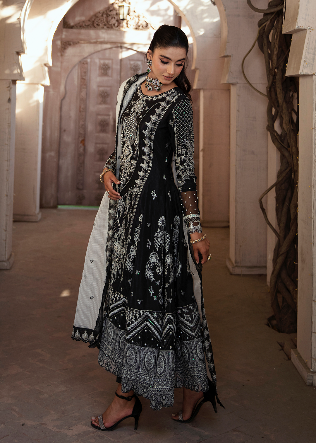 RANG E NOOR - NEEL KAMAL-BLACK - LUXURY PRET