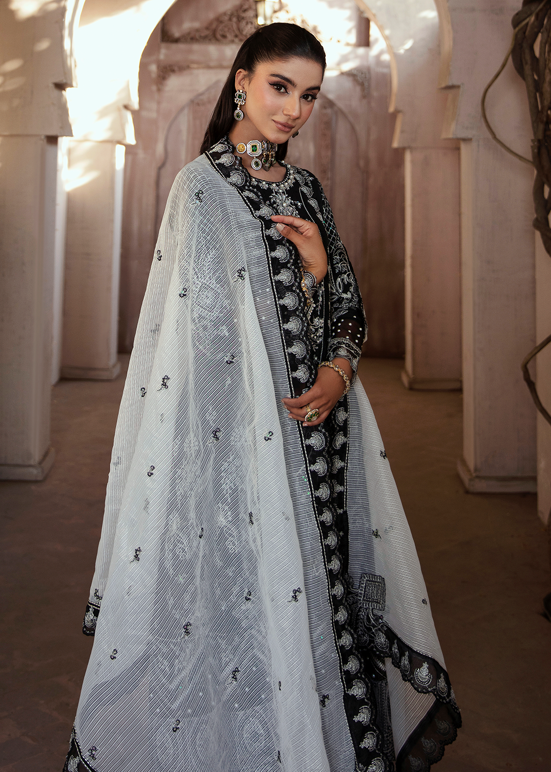 RANG E NOOR - NEEL KAMAL-BLACK - LUXURY PRET