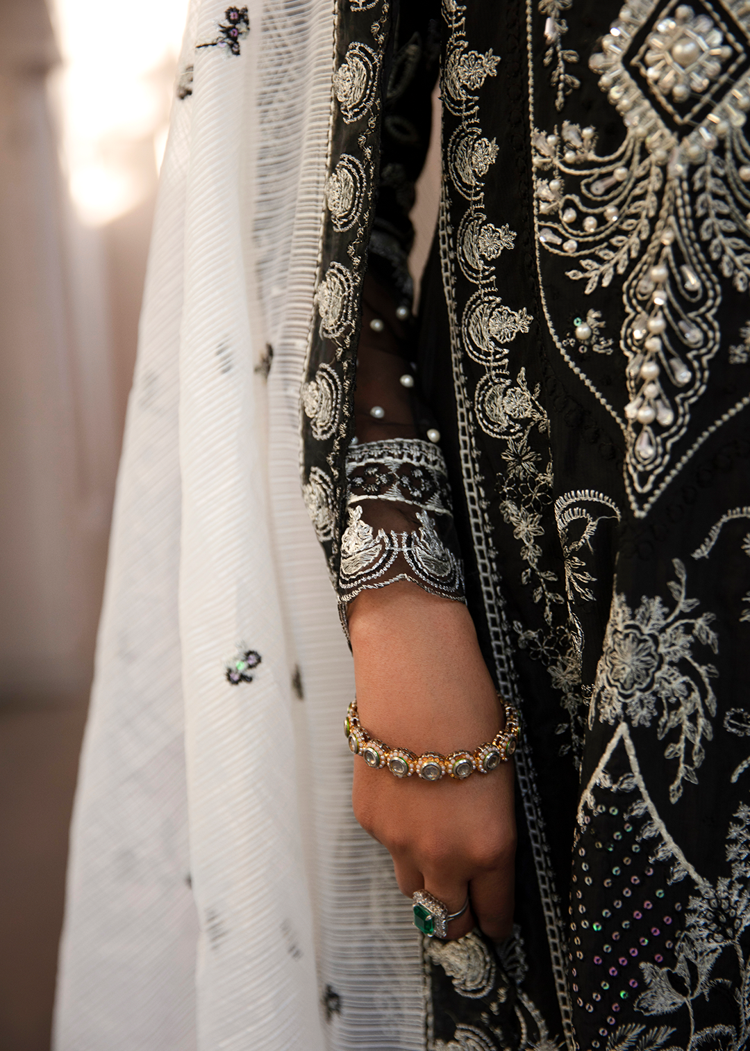 RANG E NOOR - NEEL KAMAL-BLACK - LUXURY PRET