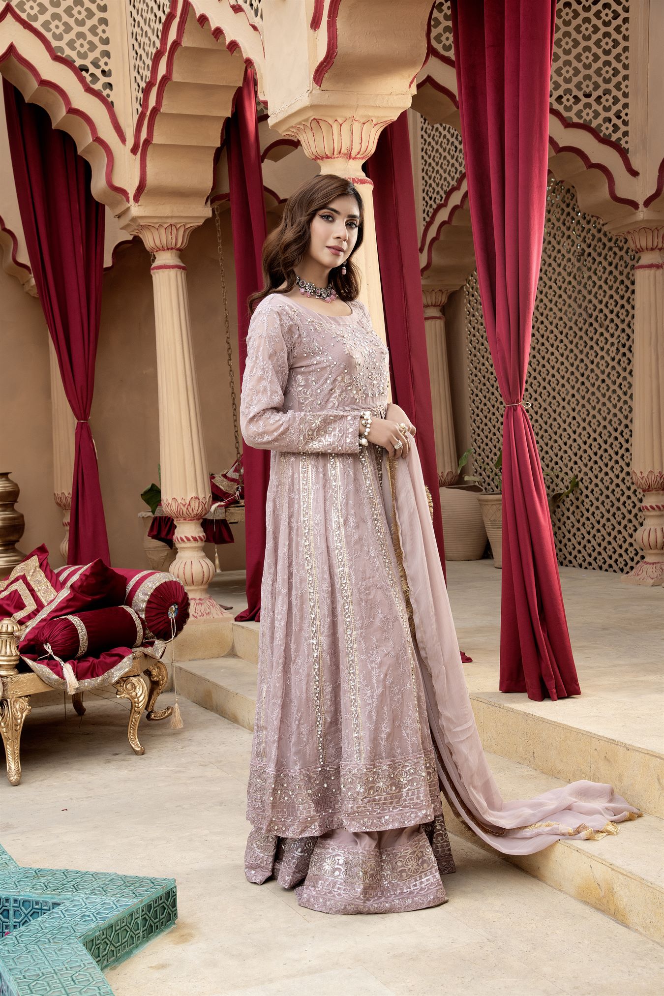 KURTI-B-007 - LILAC - LUXURY PRET