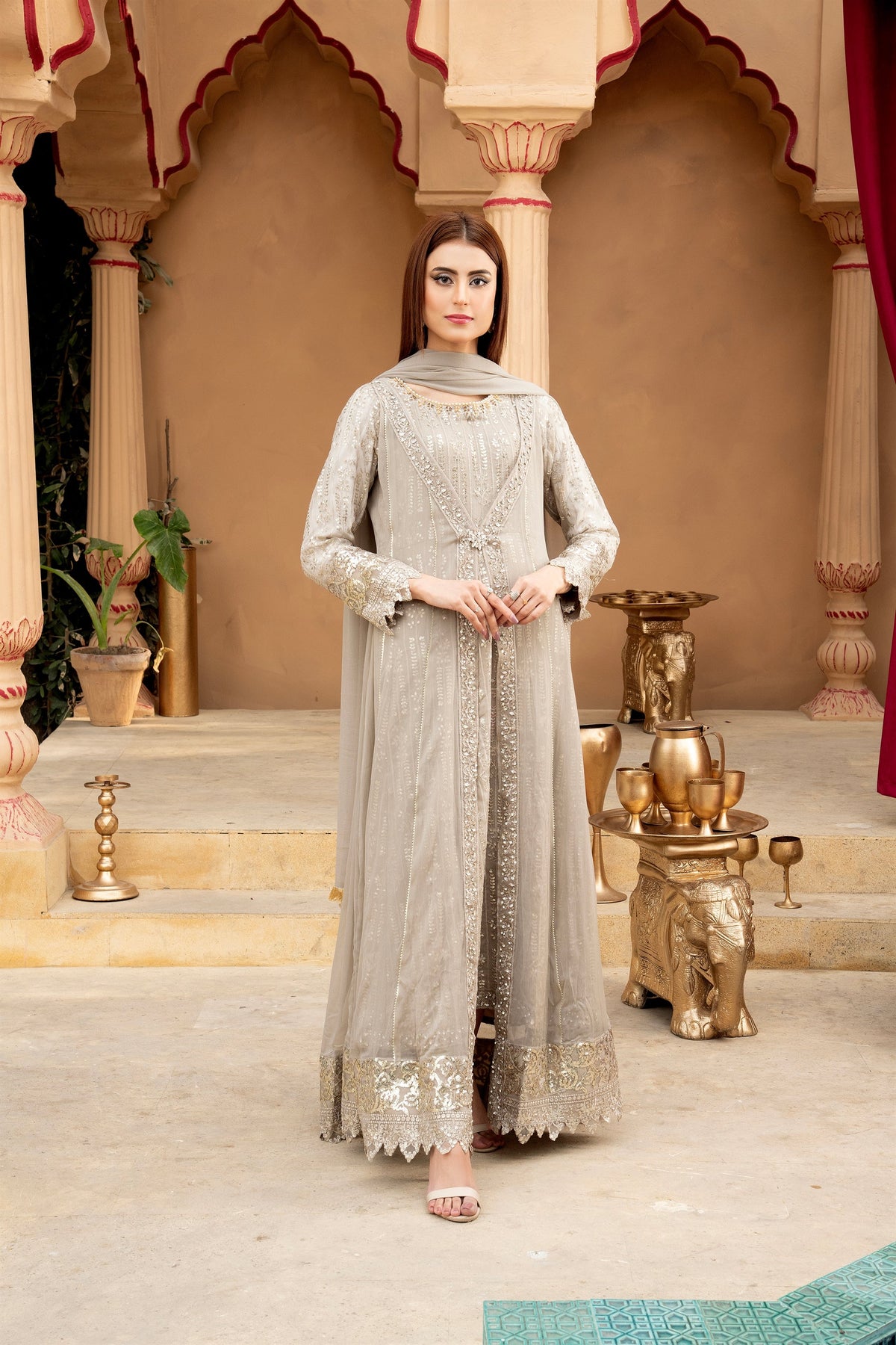 KURTI-B-005 - SAND - LUXURY PRET