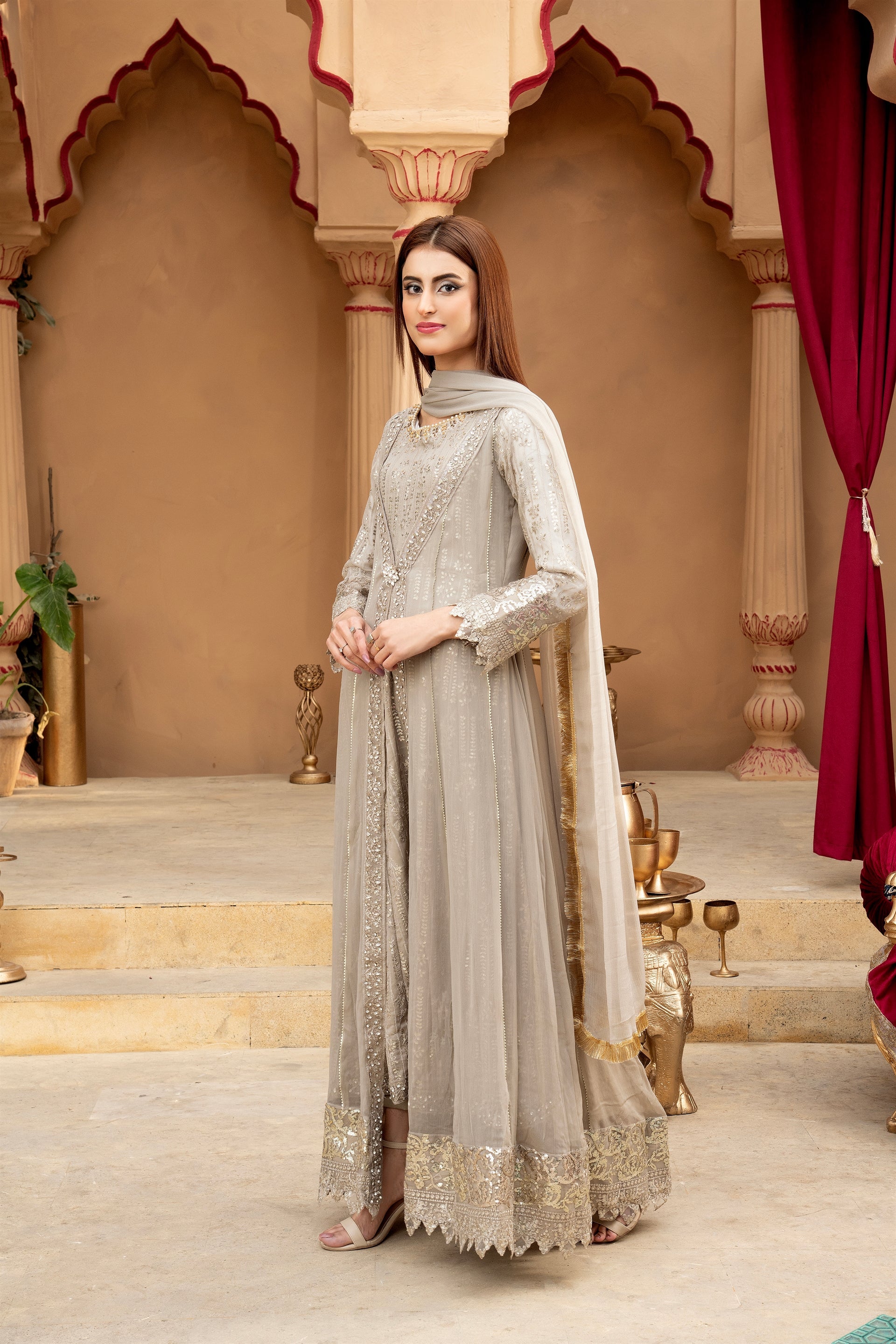 KURTI-B-005 - SAND - LUXURY PRET