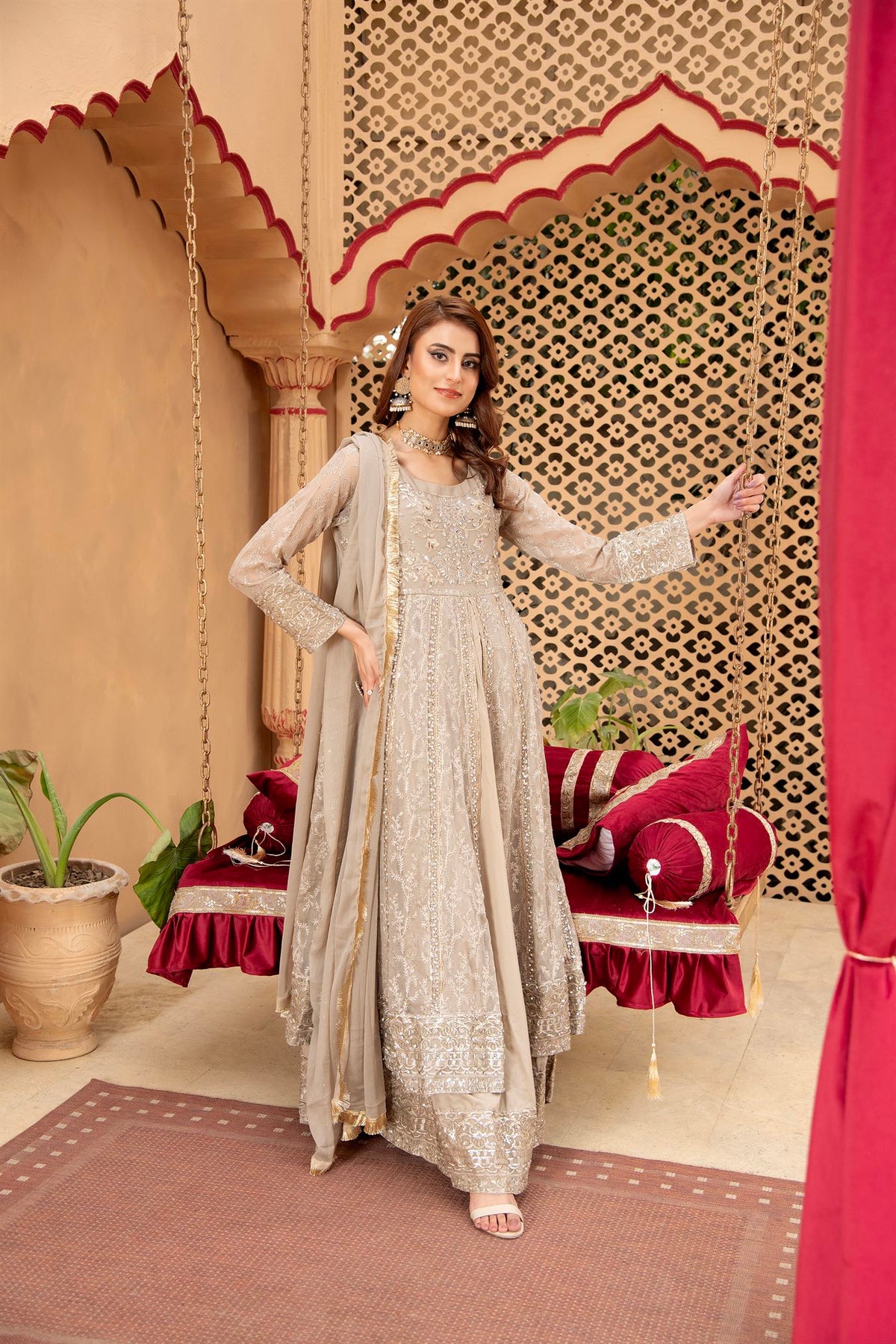 KURTI-B-007 - SAND - LUXURY PRET