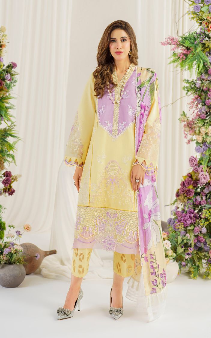 PRETTY IN PINK - LIMITED EDITION LAWN VOL II - VERSAILA - UNSTITCHED