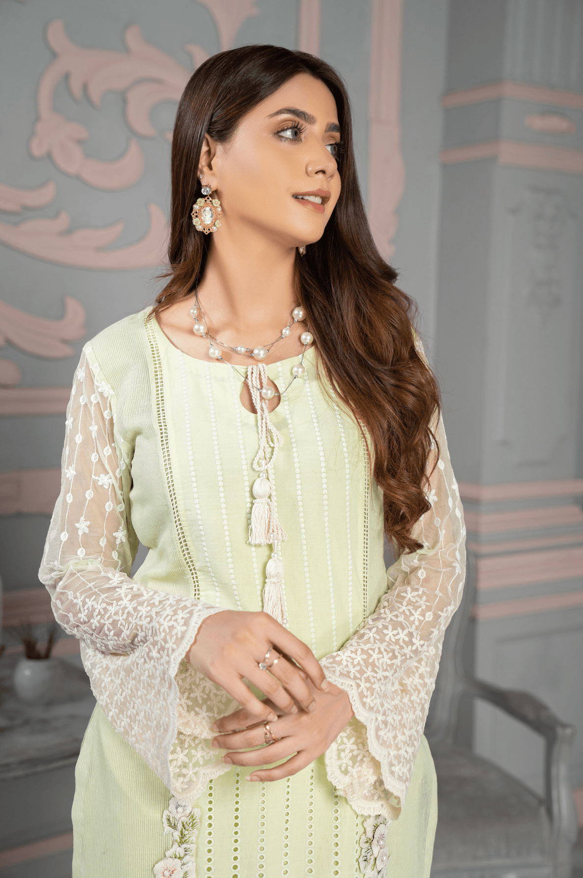 S-113 Lime - KHUDA BAKSH CREATIONS