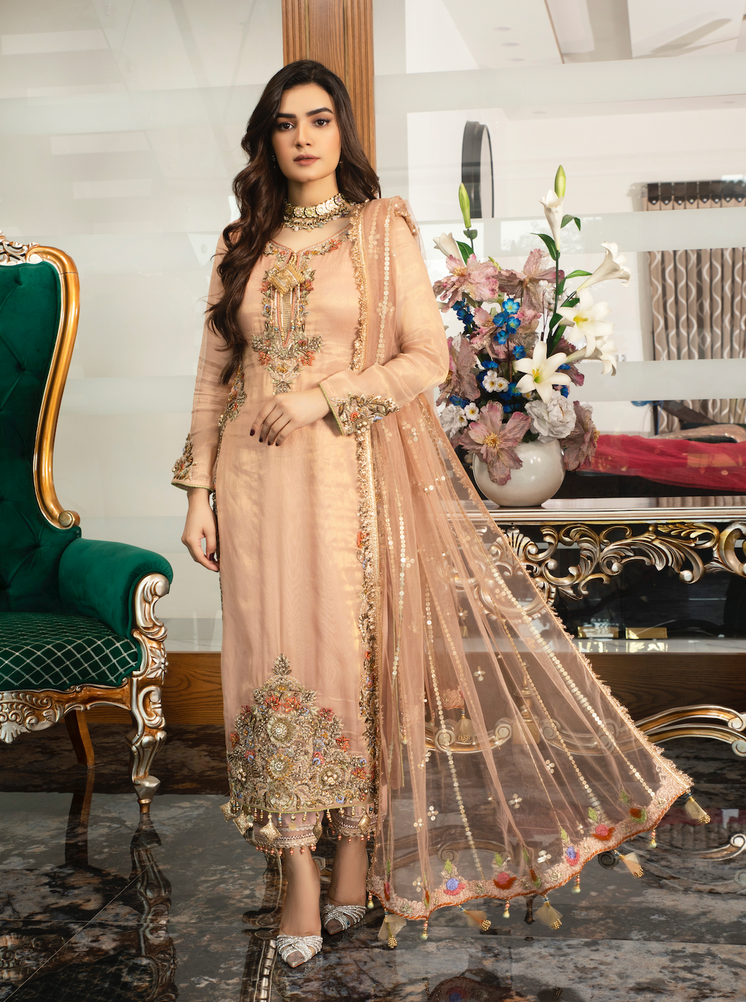 KHUDA BAKSH - M-105 - PINK - LUXURY PRET