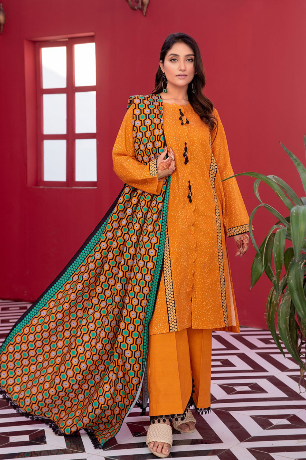 SAFWA GLORIA KHADDAR - SGL-14 - UNSTITCHED