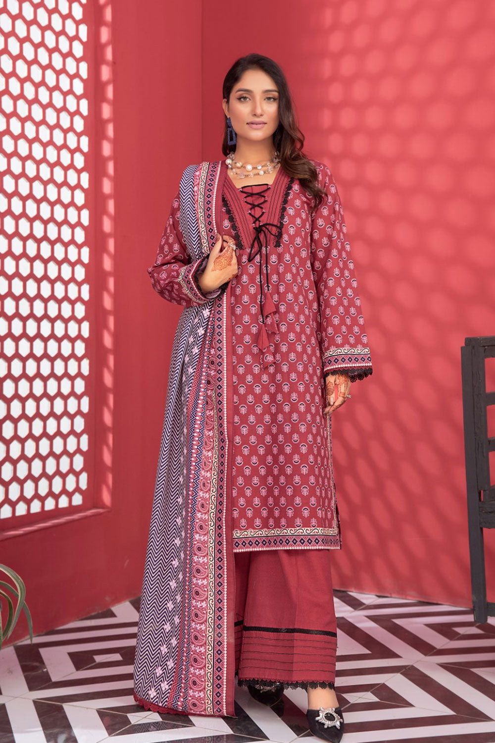 SAFWA GLORIA KHADDAR - SGL-16 - UNSTITCHED