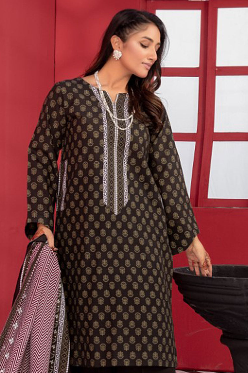 SAFWA GLORIA KHADDAR - SGL-17 - UNSTITCHED