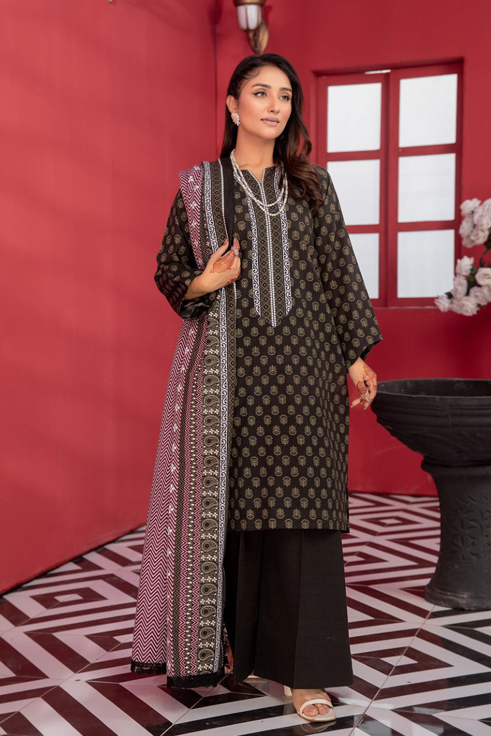 SAFWA GLORIA KHADDAR - SGL-17 - UNSTITCHED