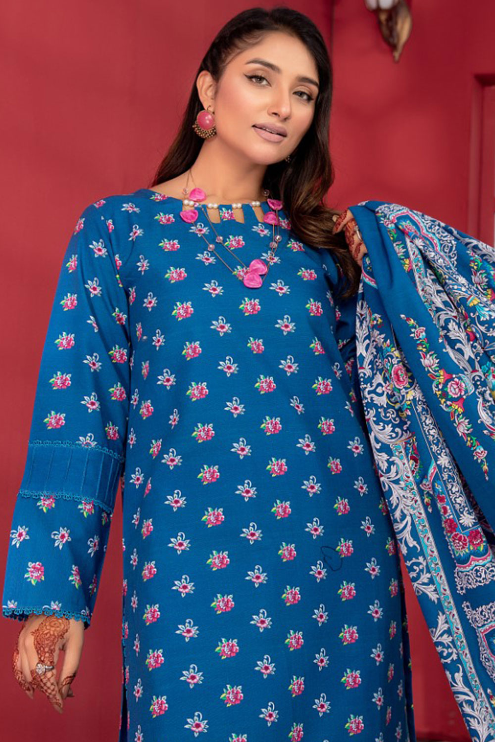 SAFWA GLORIA KHADDAR - SGL-18  - UNSTITCHED