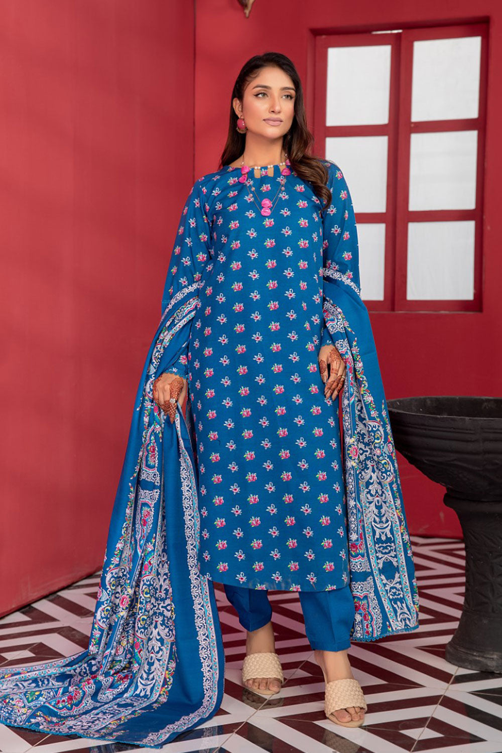 SAFWA GLORIA KHADDAR - SGL-18  - UNSTITCHED