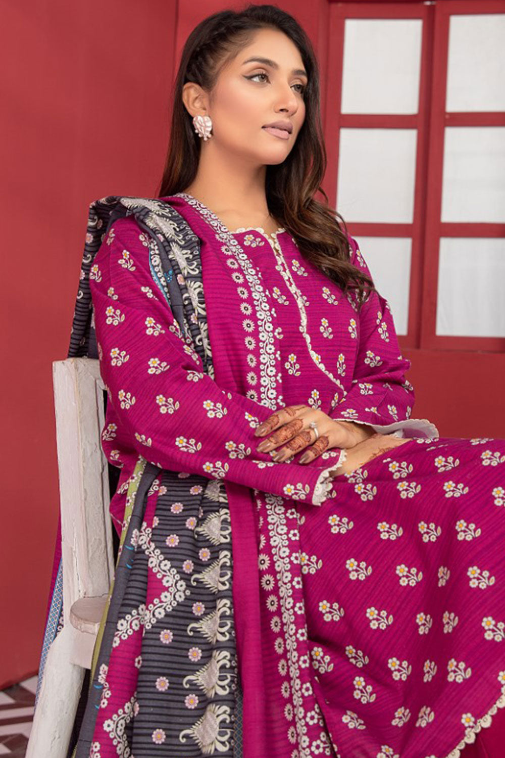 SAFWA GLORIA KHADDAR - SGL-19  - UNSTITCHED