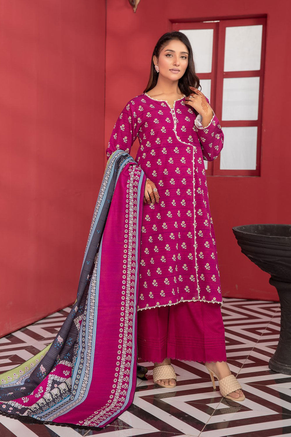 SAFWA GLORIA KHADDAR - SGL-19  - UNSTITCHED