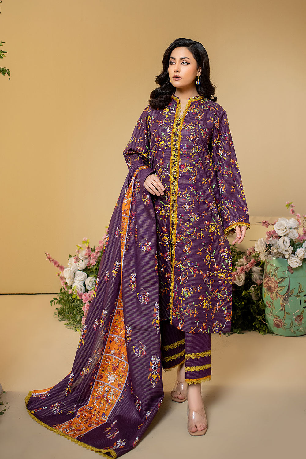 SAFWA - AMORA MASURI KHADDAR - ASK-10  - UNSTITCHED