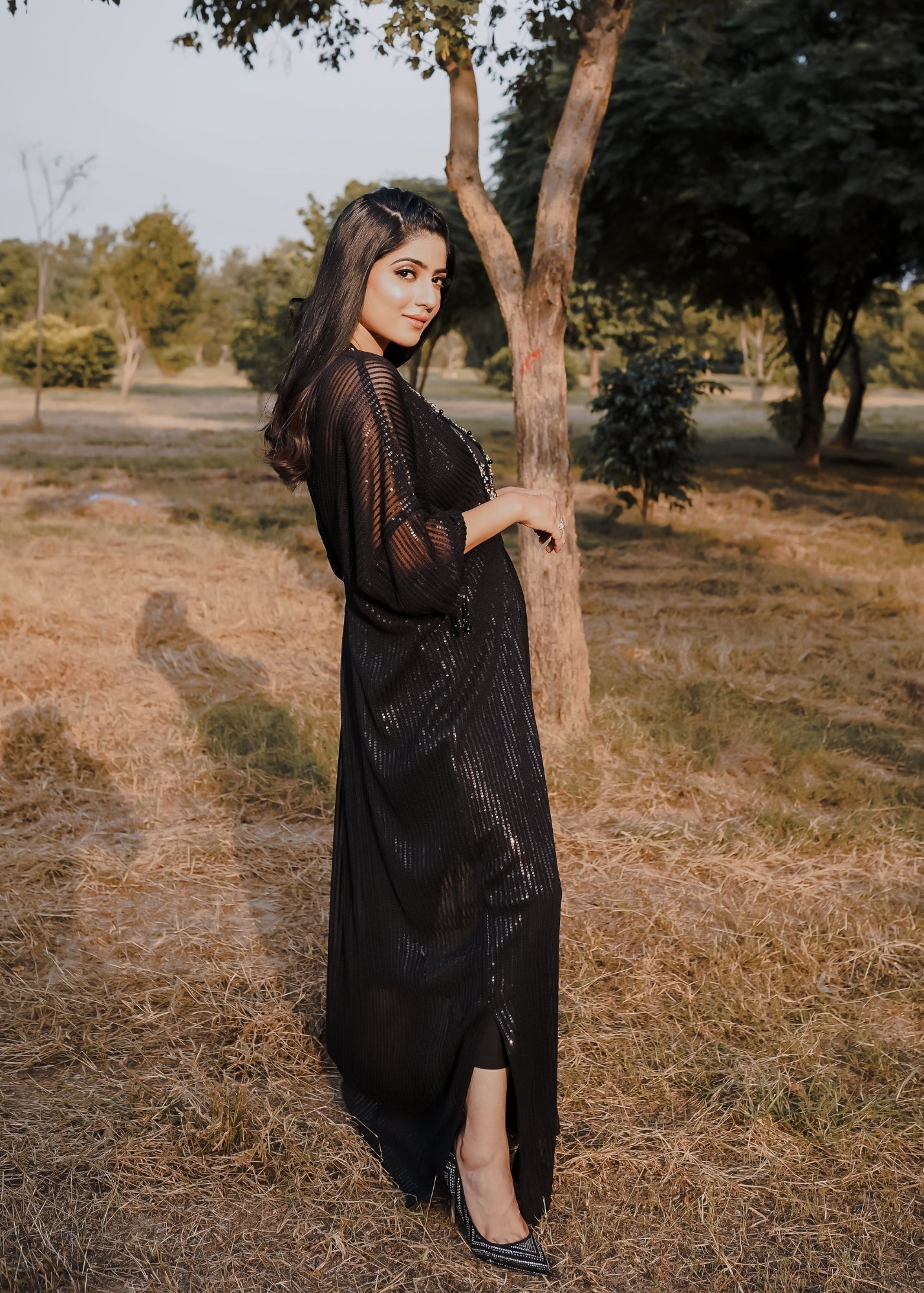 SEEMAB - BLACK KAFTAN - LUXURY PRET