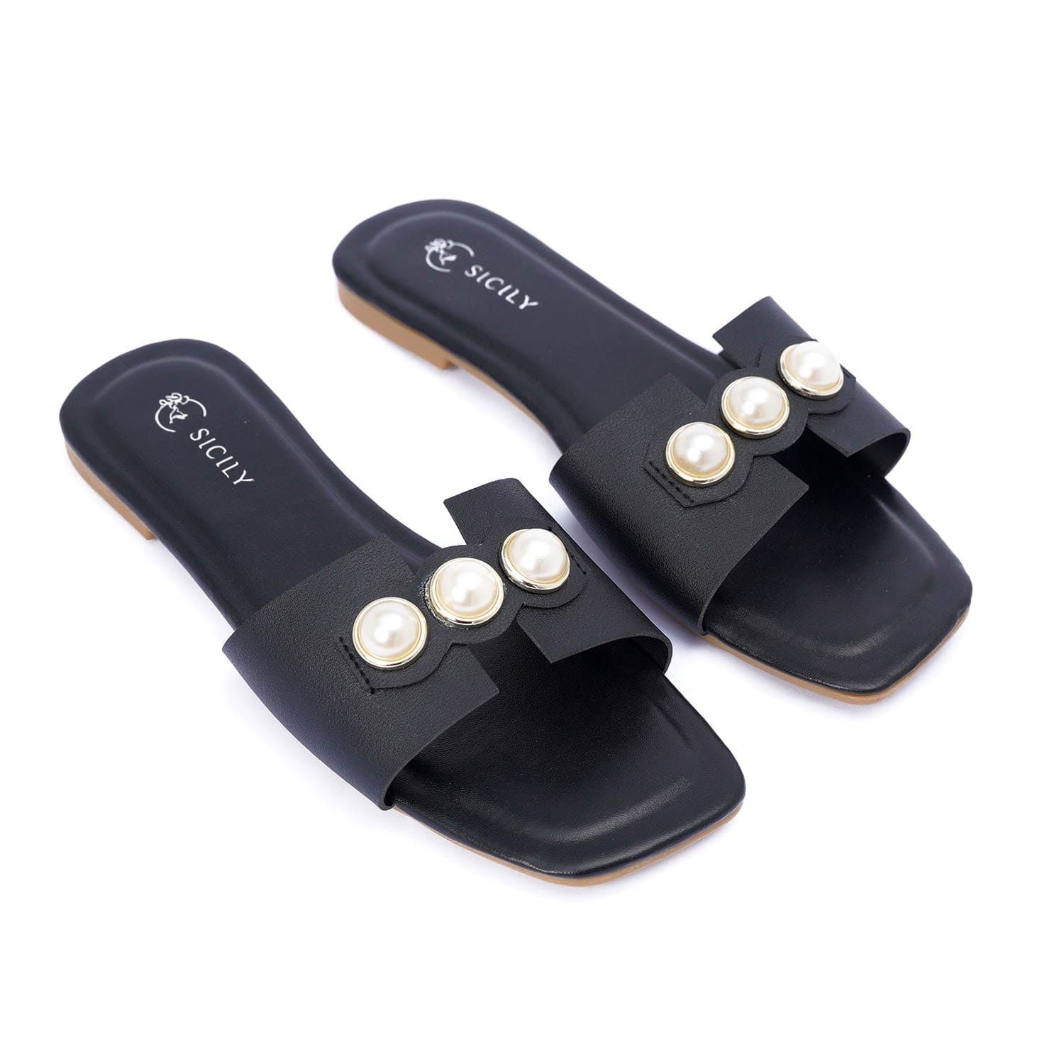 SICILY - NOVA (BLACK) - SLIDES