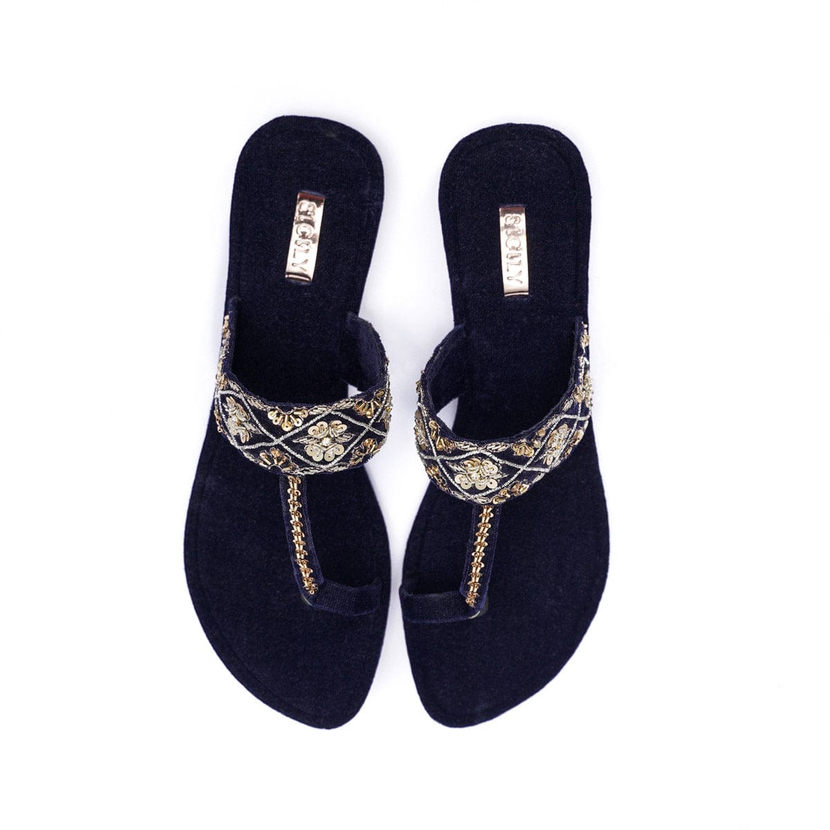 SICILY - CRISSCROSS (DARK BLUE) - KOLHAS