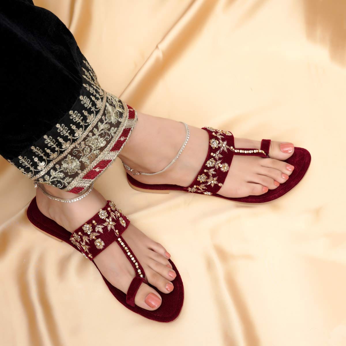 SICILY - BEENA (MAROON) - KOLHAS