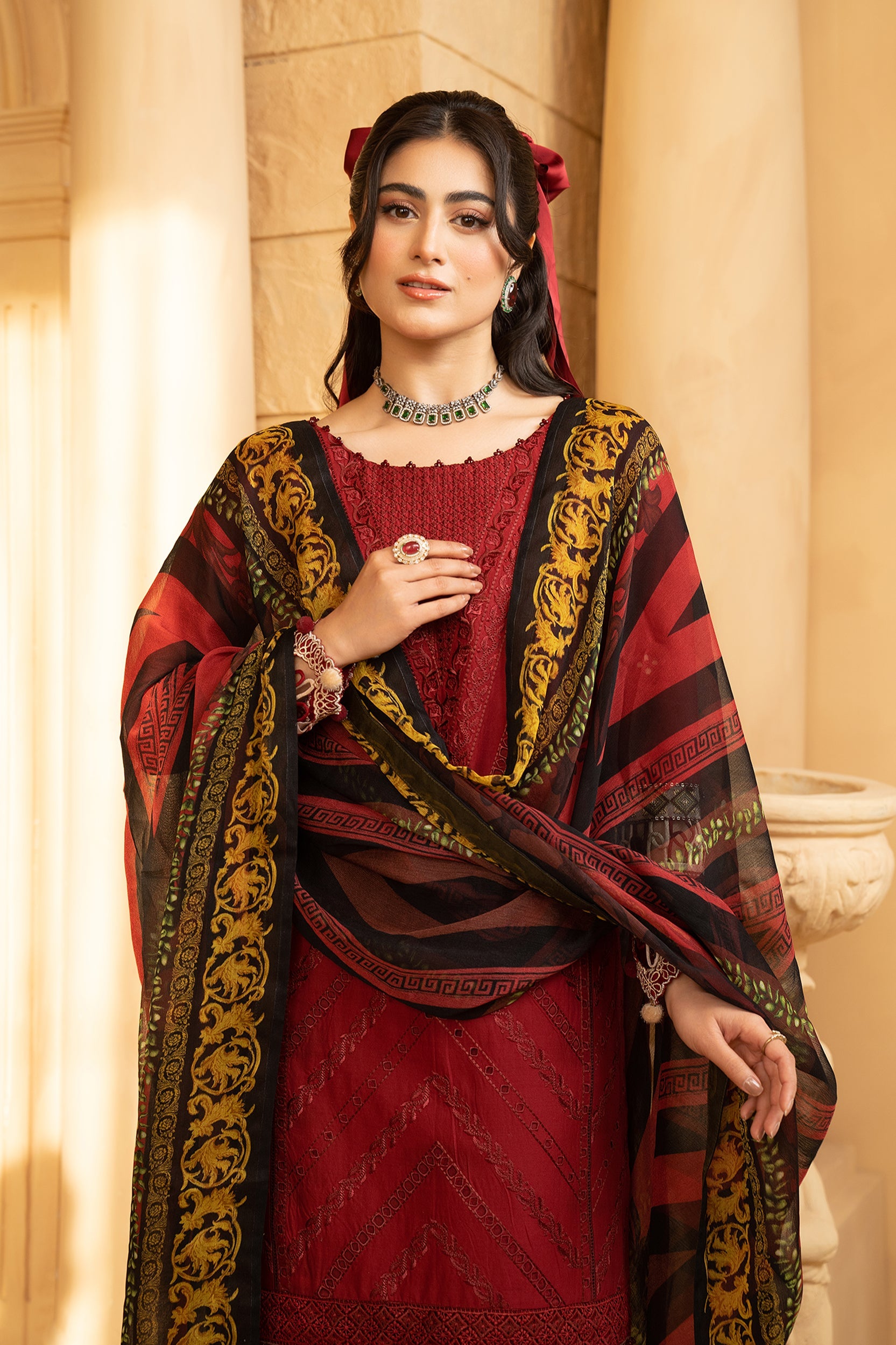 CHERRY - SUMMER LUXUERY LAWN '24 - UNSTITCHED