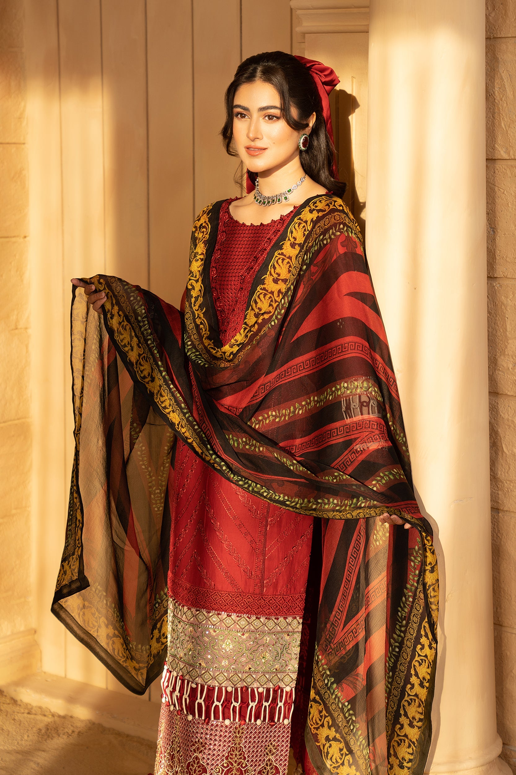 CHERRY - SUMMER LUXUERY LAWN '24 - UNSTITCHED