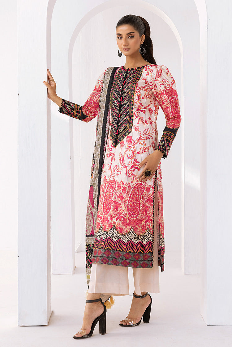 3-PC -  DIGITAL PRINTED LAWN SUIT - UNSTITCHED