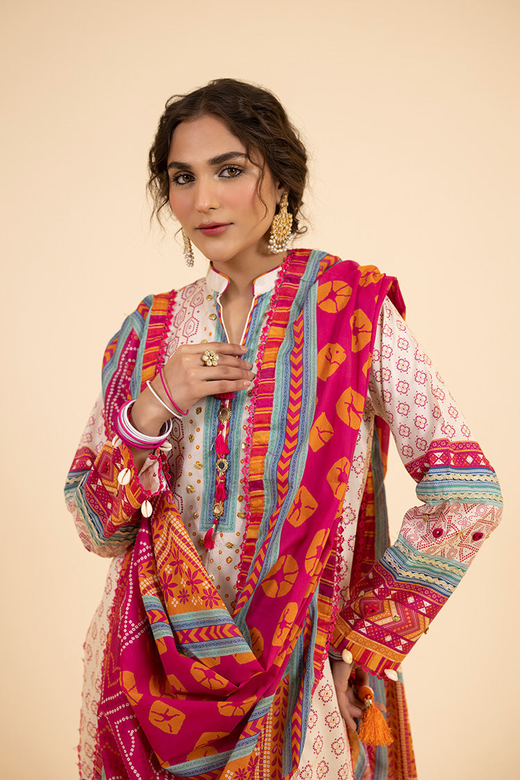 3-PC -  DIGITAL PRINTED LAWN SUIT - UNSTITCHED