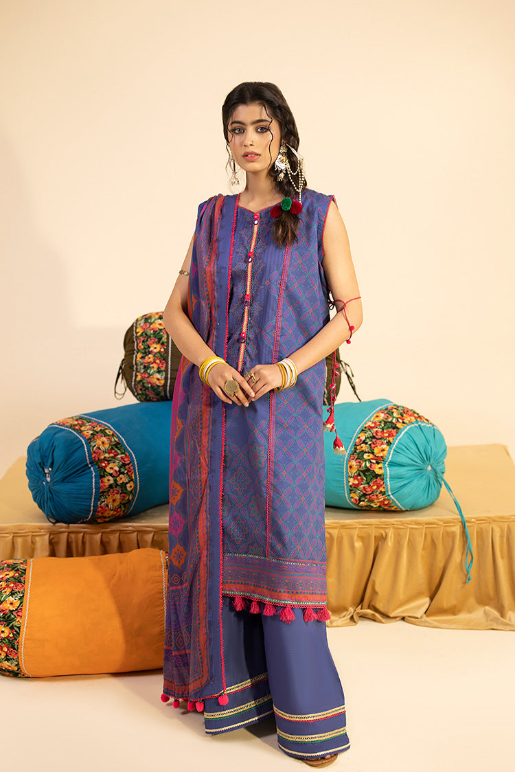 3-PC -  DIGITAL PRINTED LAWN SUIT - UNSTITCHED