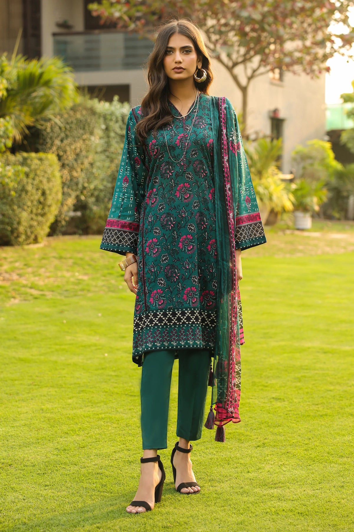 KOMAL PRINTS - LG-AM-0088-A - UNSTITCHED