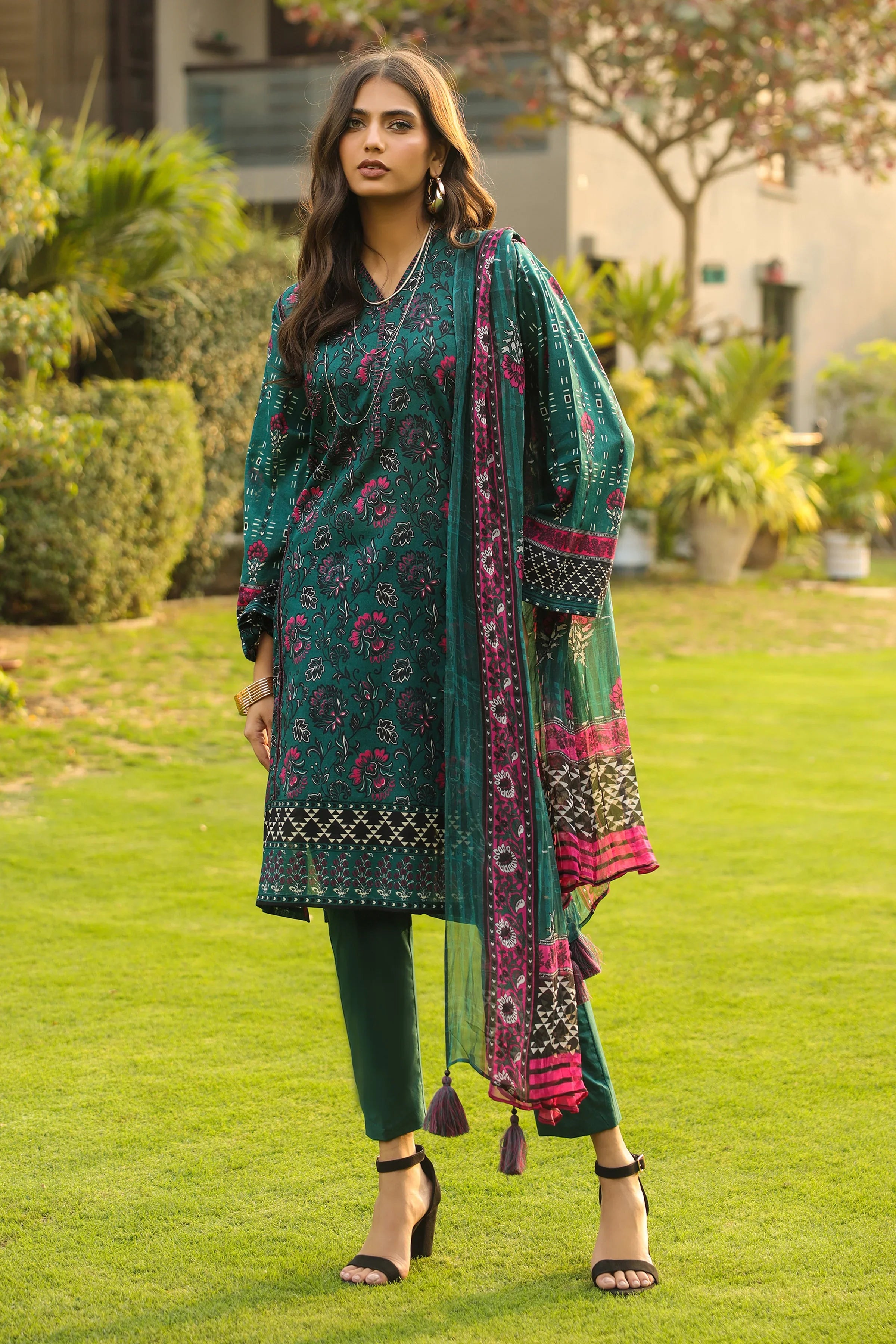 KOMAL PRINTS - LG-AM-0088-A - UNSTITCHED