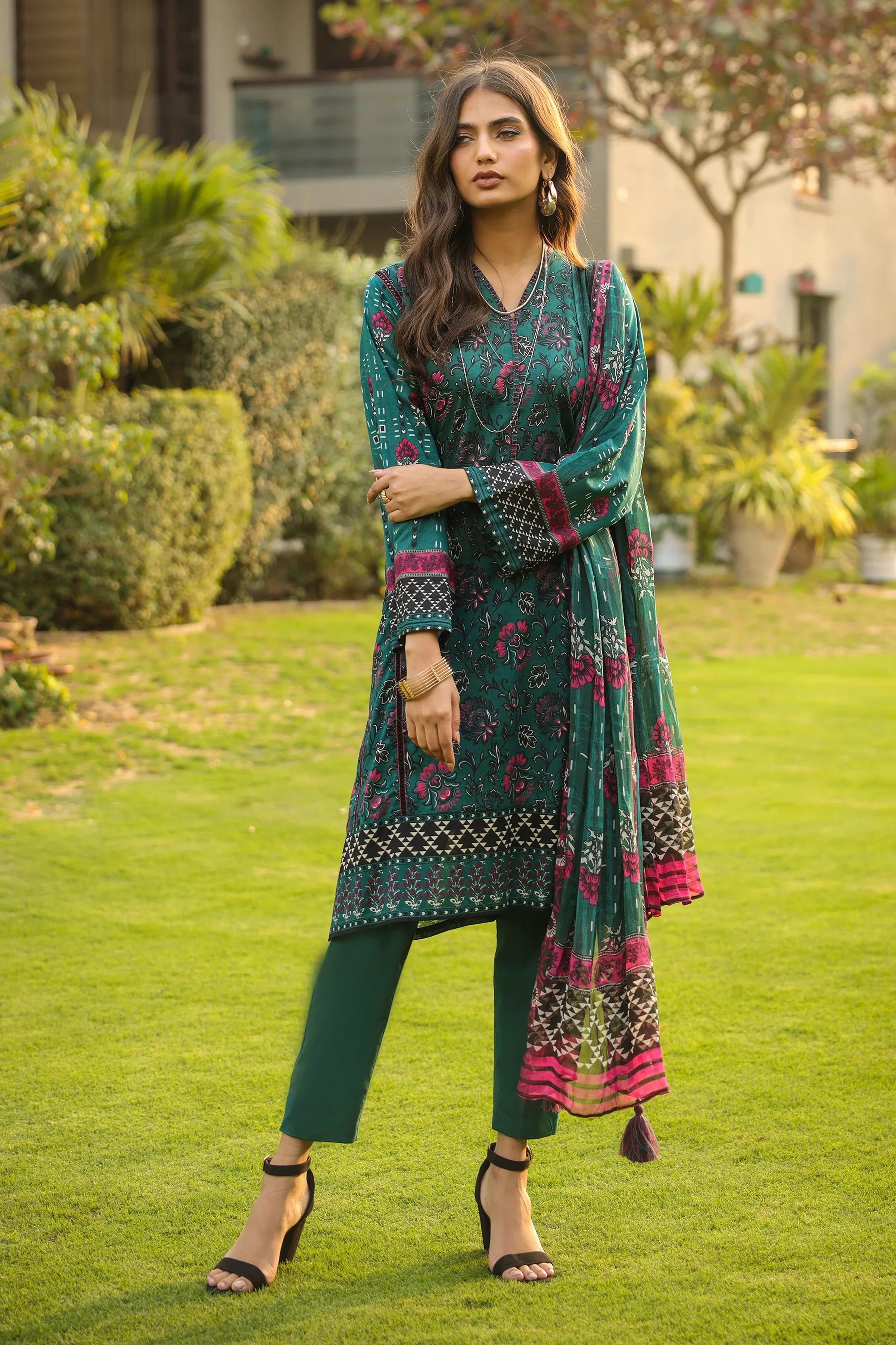 KOMAL PRINTS - LG-AM-0088-A - UNSTITCHED