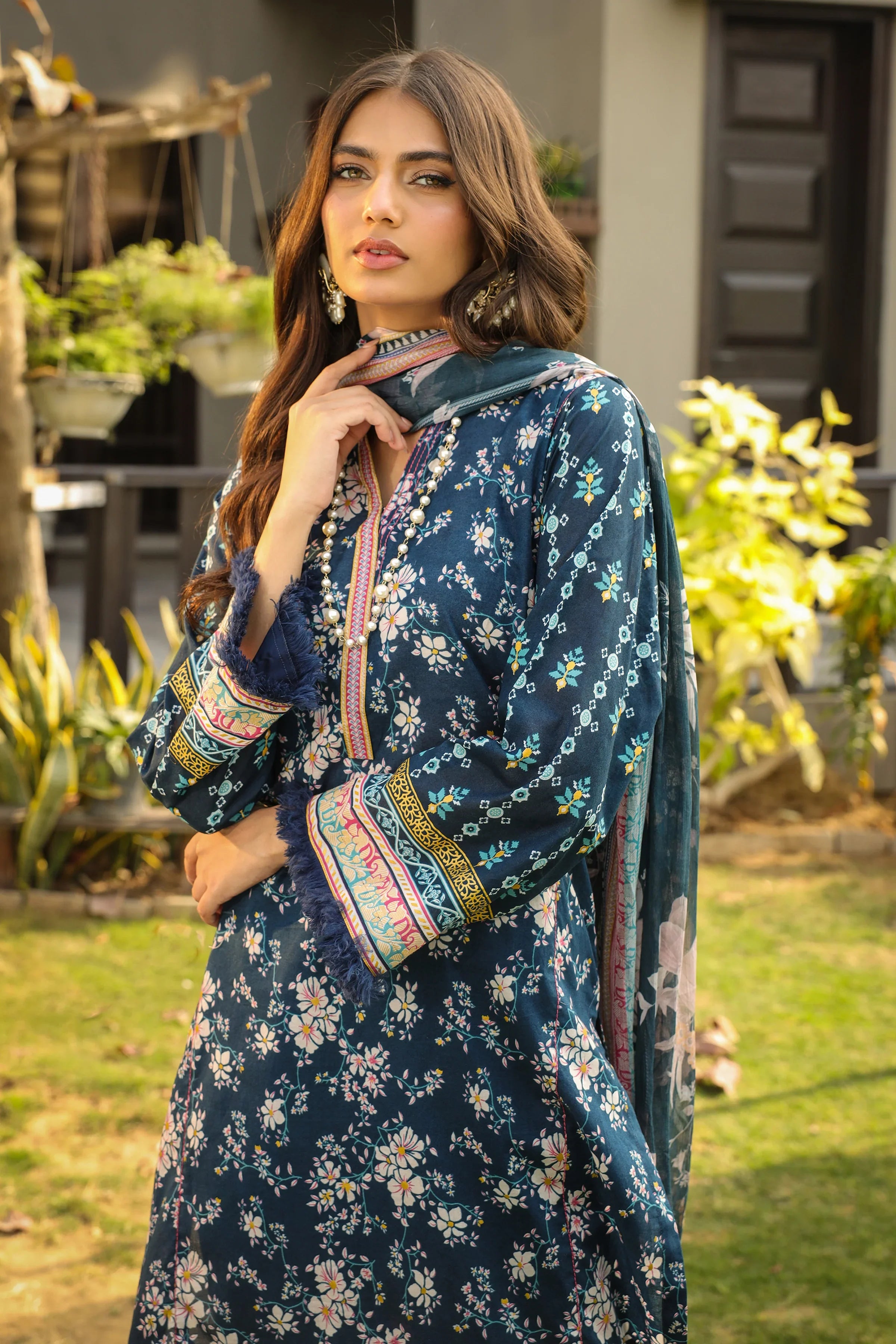 KOMAL PRINTS - LG-IZ-0088-B - UNSTITCHED