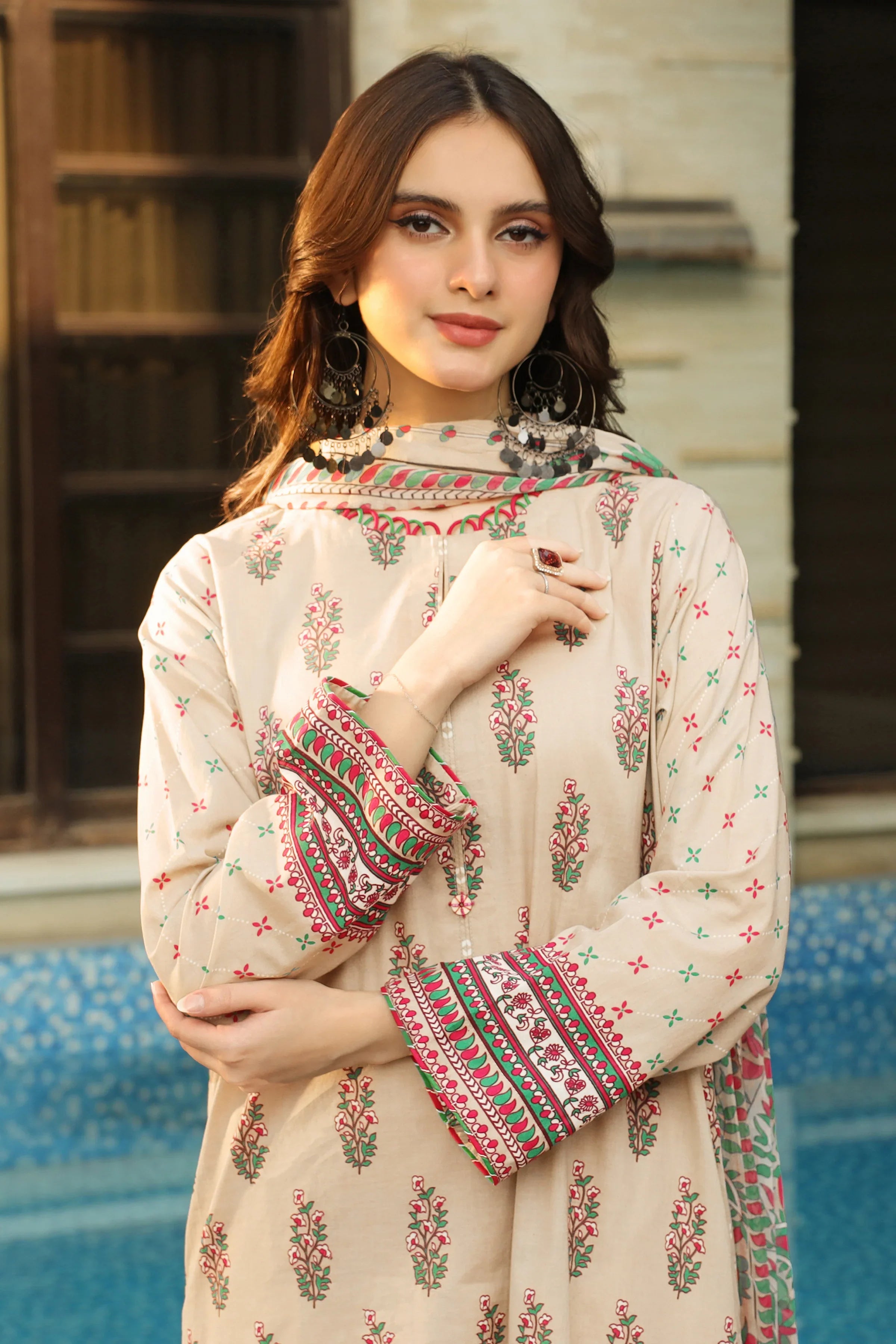 KOMAL PRINTS - LG-SR-0197-B - UNSTITCHED