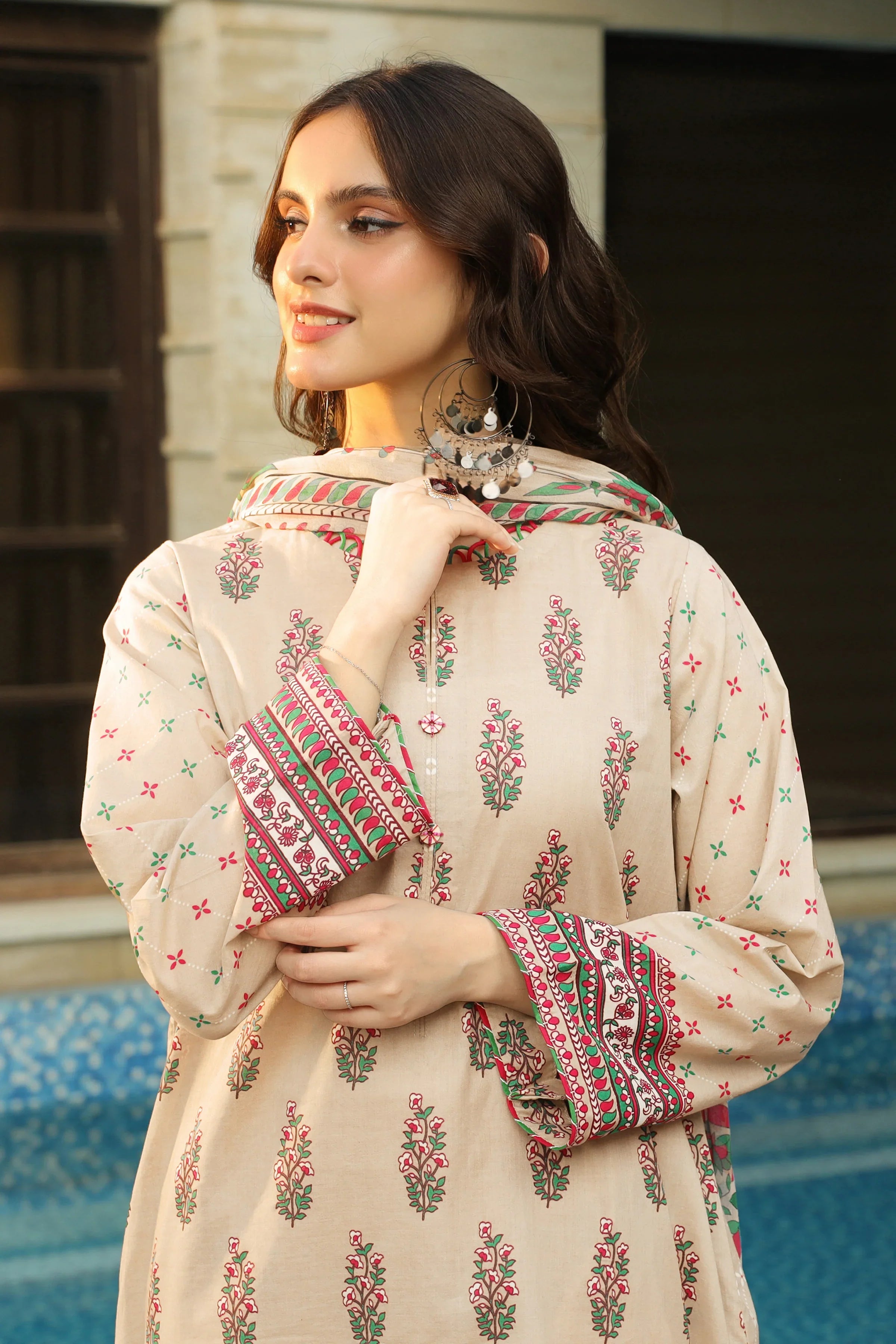 KOMAL PRINTS - LG-SR-0197-B - UNSTITCHED