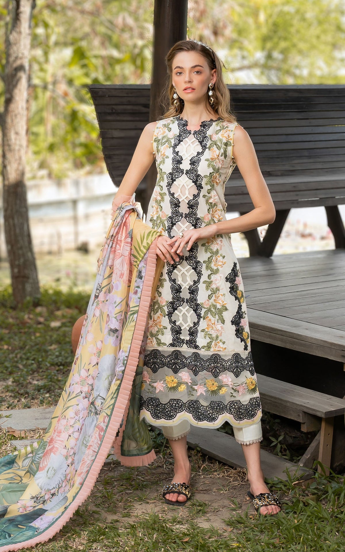 ROSEMARY & RUFFLES - LUXURY LAWN '24 - MYSTIQUE - UNSTITCHED