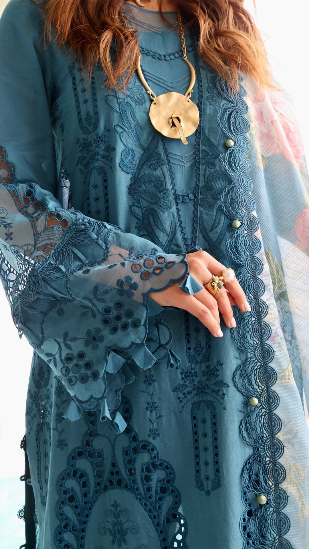 Saira Rizwan - LUXURY LAWN '24 - SAPPHIRE - UNSTITCHED