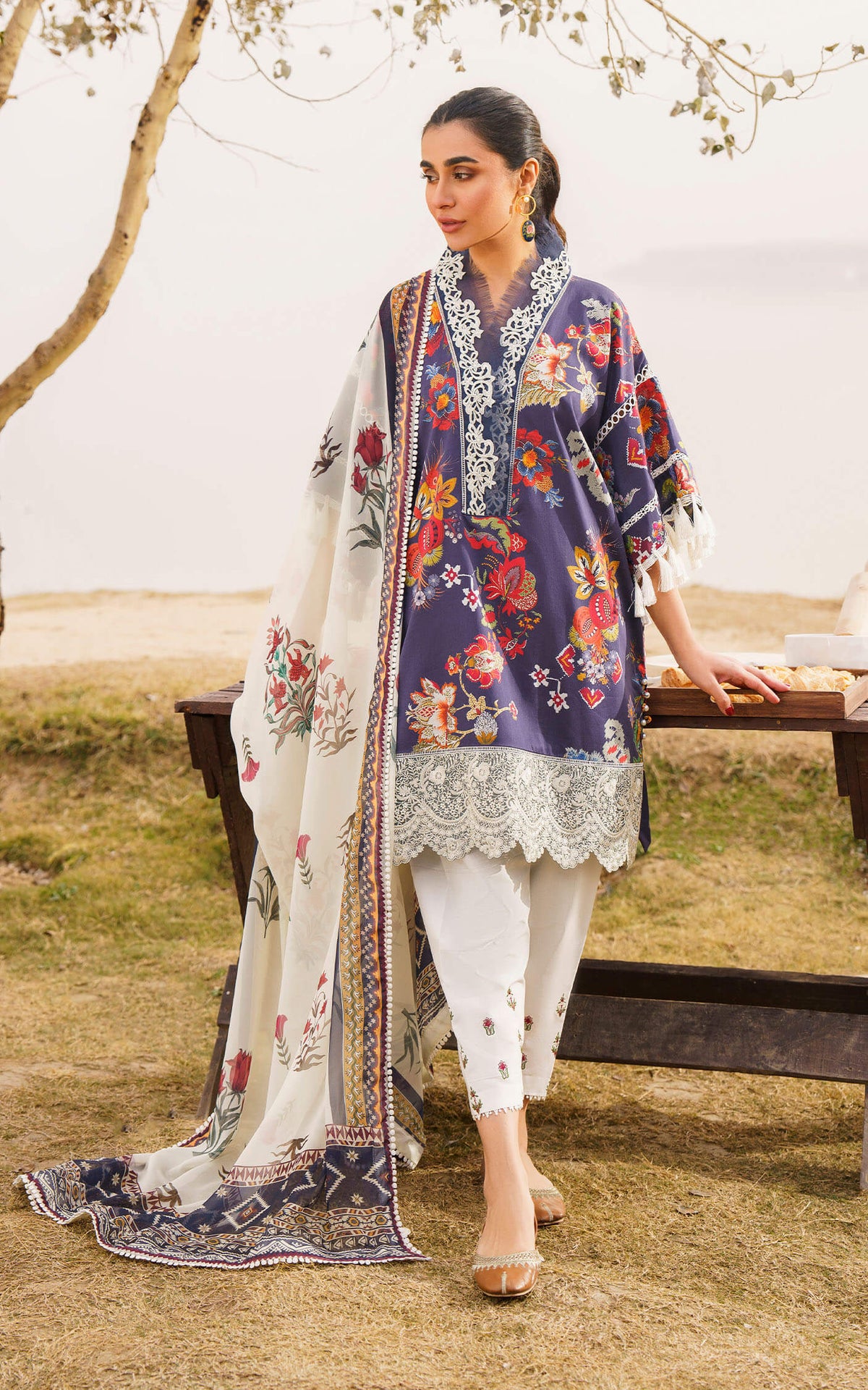 MERAKI LAWN '24 VOL-1 - ALORA-U141M003 - UNSTITCHED