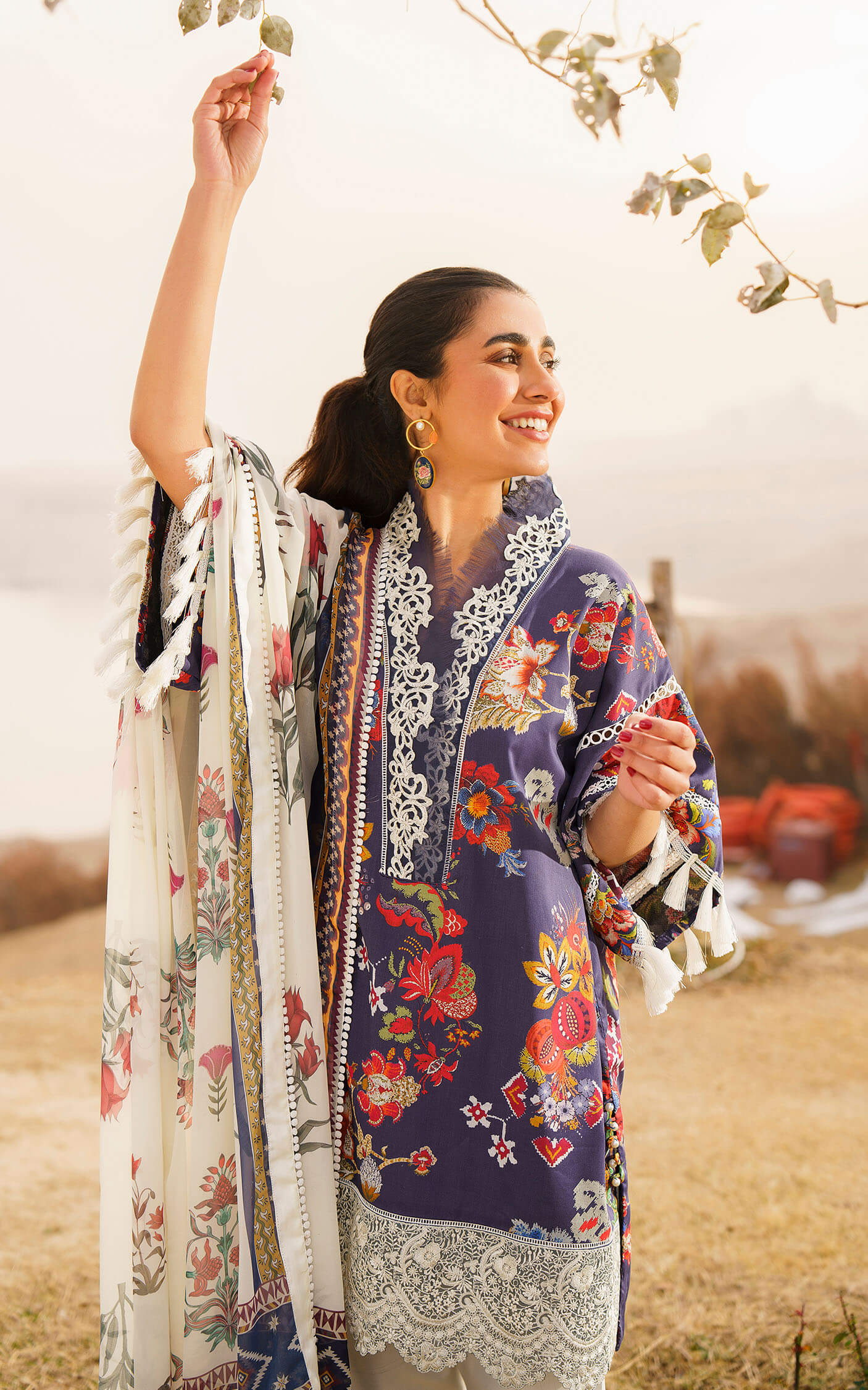 MERAKI LAWN '24 VOL-1 - ALORA-U141M003 - UNSTITCHED