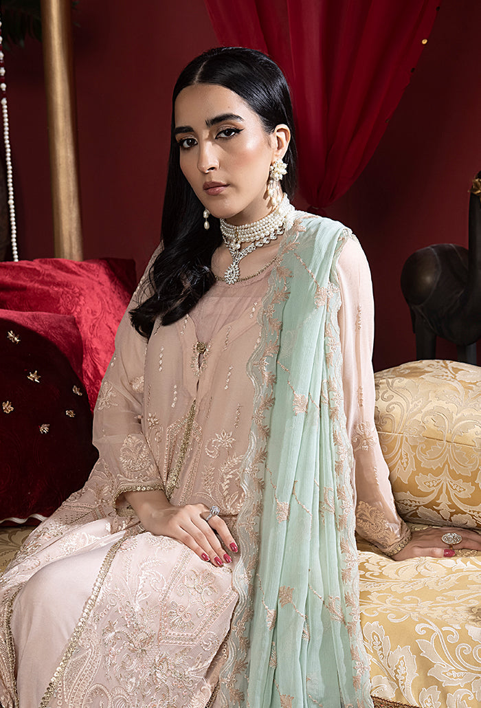 HUMDUM - HEER EMBROIDERY CHIFFON - HR-09 - UNSTITCHED