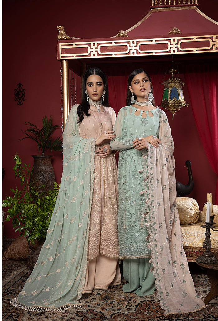 HUMDUM - HEER EMBROIDERY CHIFFON - HR-09 - UNSTITCHED