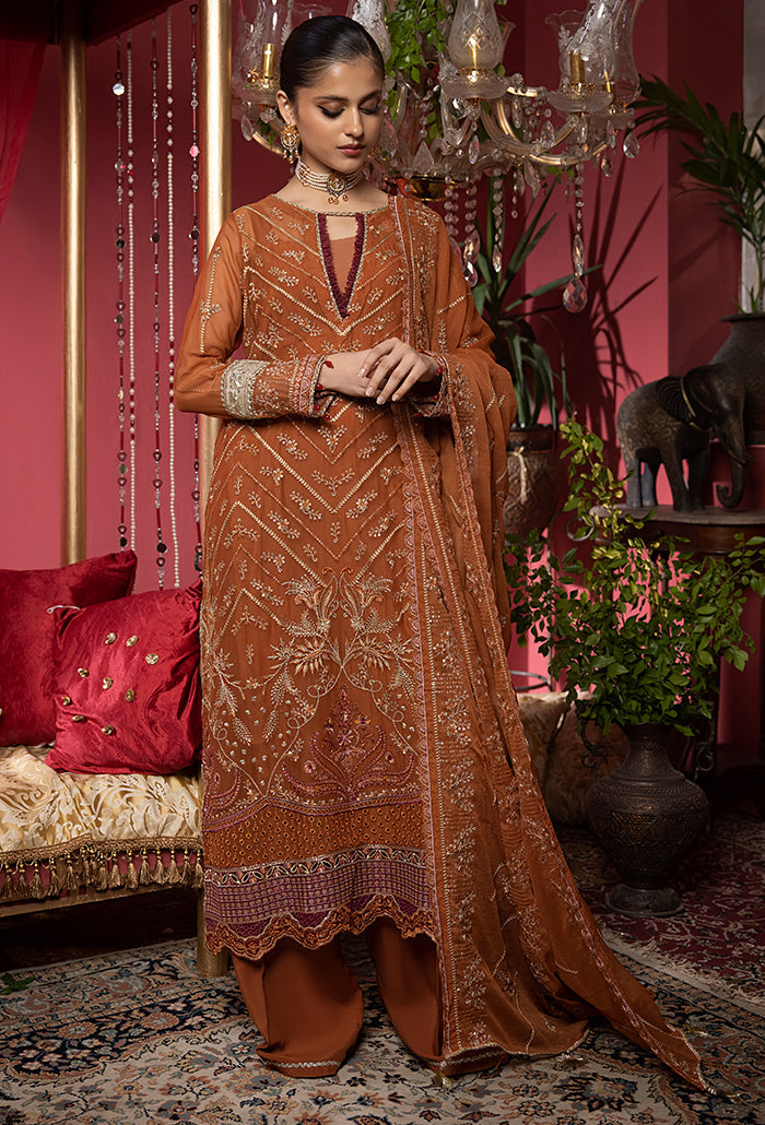 HUMDUM - HEER EMBROIDERY CHIFFON - HR-05 - UNSTITCHED