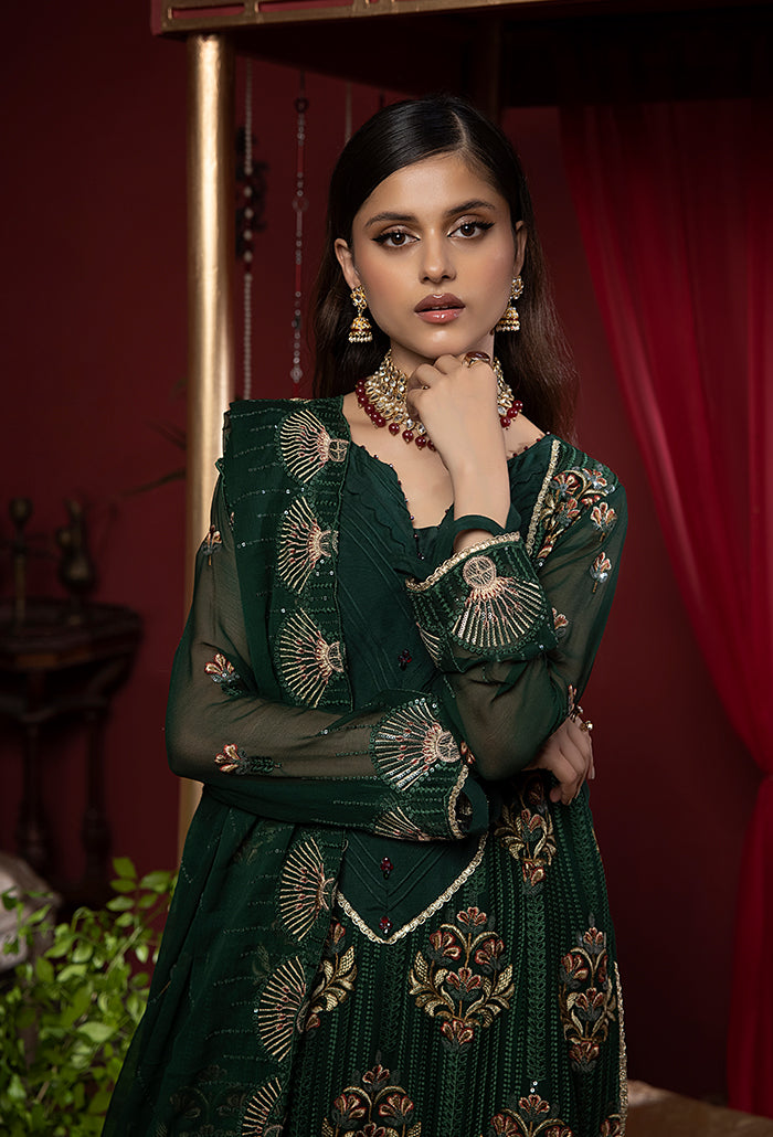 HUMDUM - HEER EMBROIDERY CHIFFON - HR-06 - UNSTITCHED