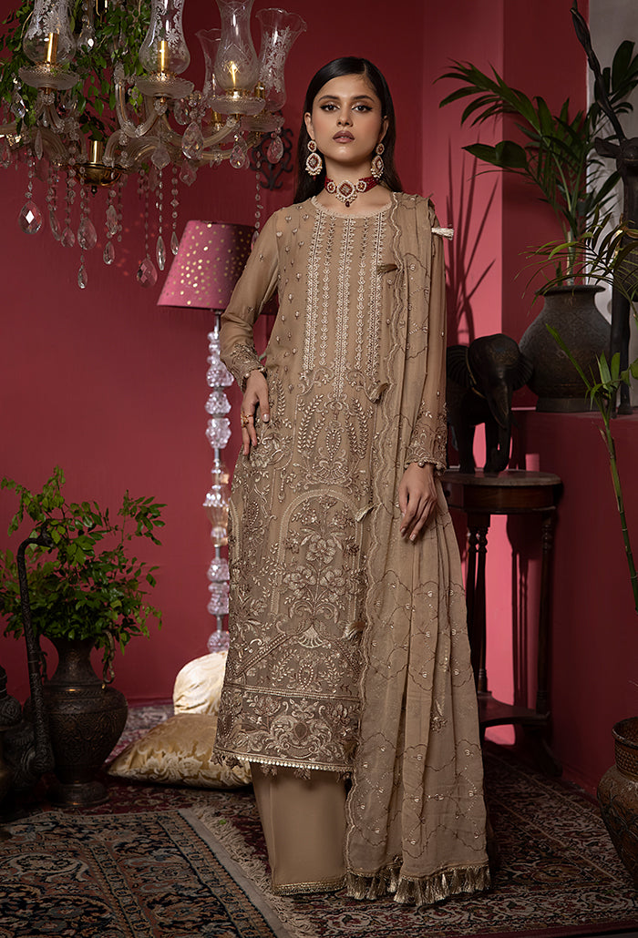 HUMDUM - HEER EMBROIDERY CHIFFON - HR-08 - UNSTITCHED